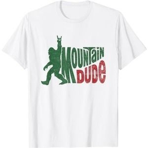 Mountain Dude Funny Bigfoot Sasquatch Hiking Gift Tshirt